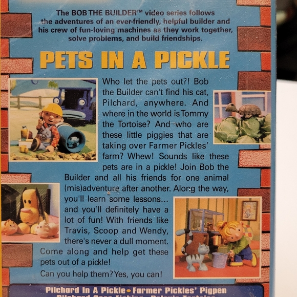 Vintage Bob the Builder Pets in a Pickle vhs. - Picture 5 of 10